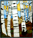 Birches and Wolf